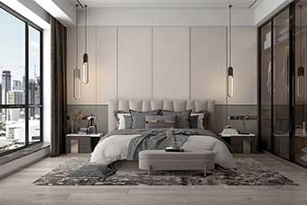 四平现代风格-卧室
