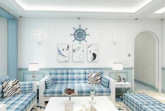 四平地中海风格-客厅