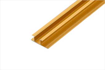 四平航空纤维墙咔铝合金带灯中条（钛金氧化）