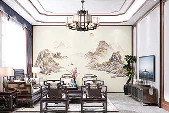 四平森佰汇航空纤维墙咔（巴山蜀水）