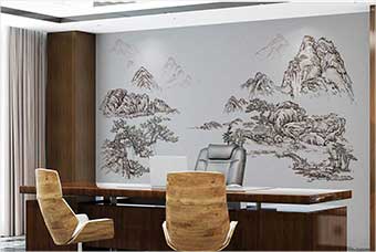 四平森佰汇航空纤维墙咔（山水之间）