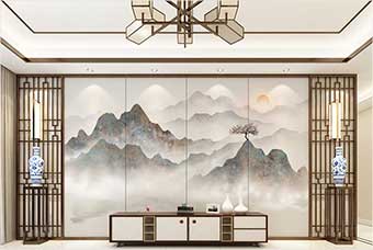 四平森佰汇航空纤维（山水画系列）