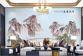 四平森佰汇航空纤维墙咔（鸿运当头）